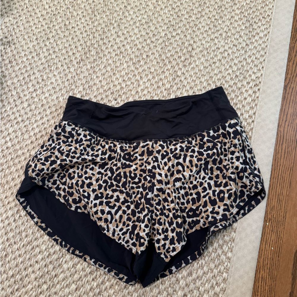 Outdoor Voices cheetah print shorts